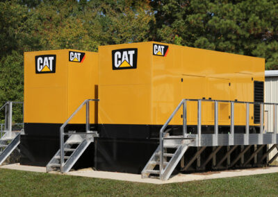 Two large CAT generators at University of Mississippi, installed by Robinson Electric