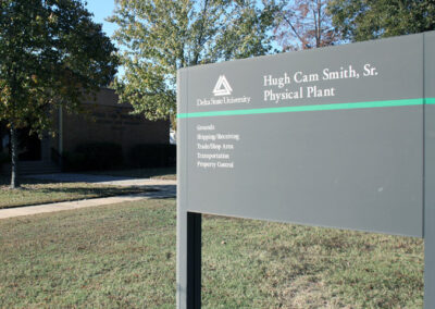 A sign on Delta State University's campus was installed by Robinson Electric