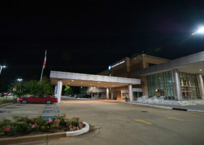 Greenwood Leflore Hospital exterior LED