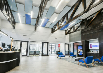 Indoor lighting design by Robinson Electric at Statewide Federal Credit Union