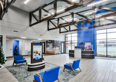 Indoor lighting design by Robinson Electric at Statewide Federal Credit Union