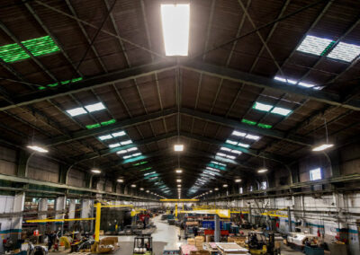 Lighting within a large warehouse