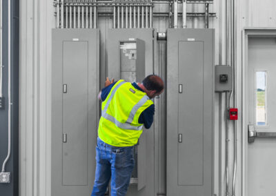 Industrial electric work at Terberg Taylor by Robinson Electric.