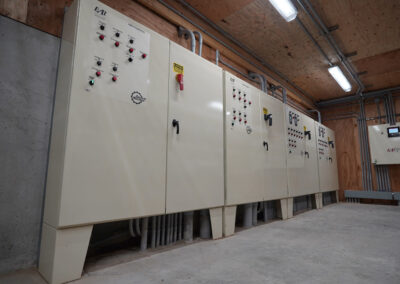 An interior view of the electrical panel at the Simplot Grower Solutions Dry Fertilizer Terminal.